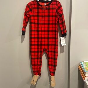 Carter's Boys' Toddler 1 Piece Poly Sleepwear, Buffalo Bear,24 month